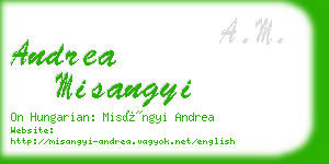 andrea misangyi business card